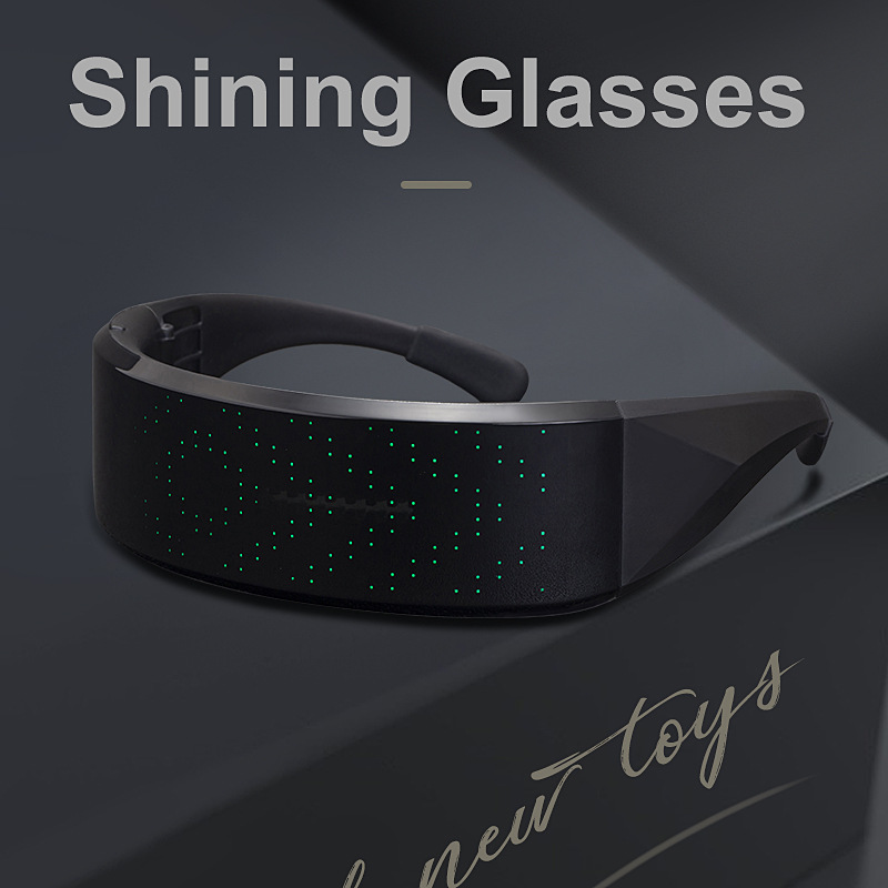 Wholesale Bluetooth App Control Smart LED Glasses with Dynamic Patterns - Everful