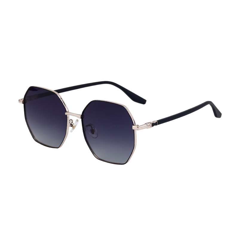 Wholesale Fashion Polarized Polygon Sunglasses Women TR Metal Frame - Everful