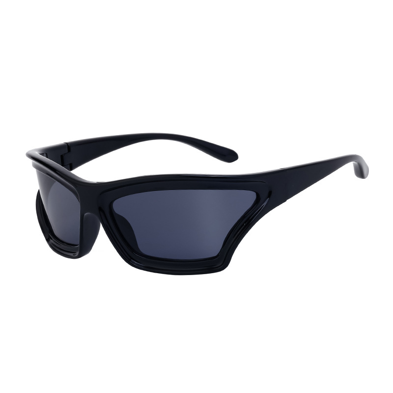 Wholesale Y2K Sporty Wrap Around Sunglasses PC Frame UV400 - Everful