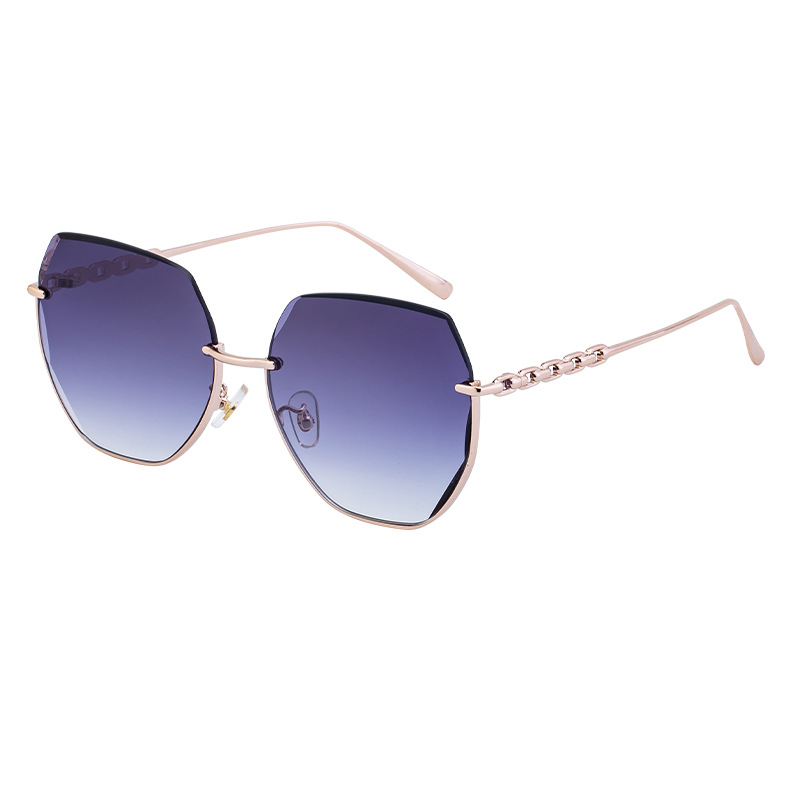 Wholesale Oversized Polygonal Sunglasses With Gradient Nylon Lens - Everful