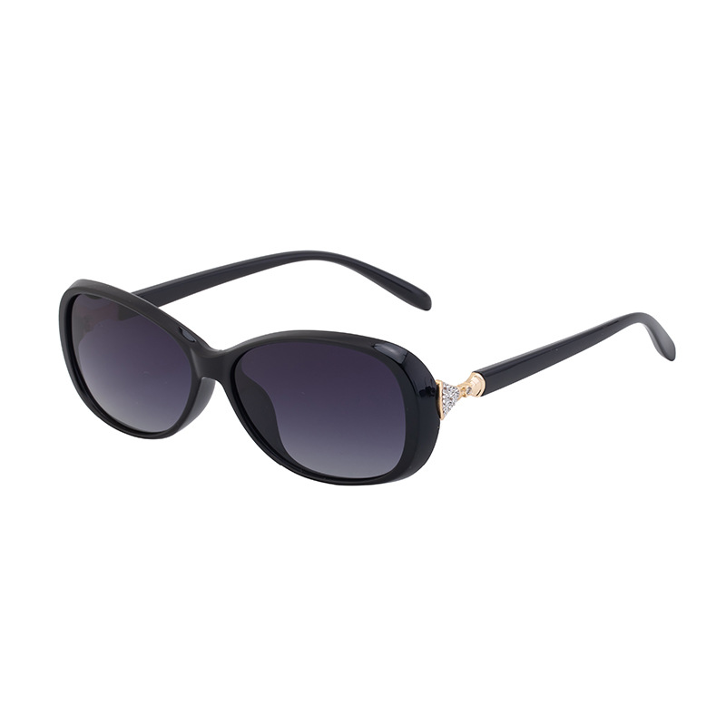 Wholesale Polarized Oval Sunglasses with Rhinestone Retro TR Metal Frame - Everful