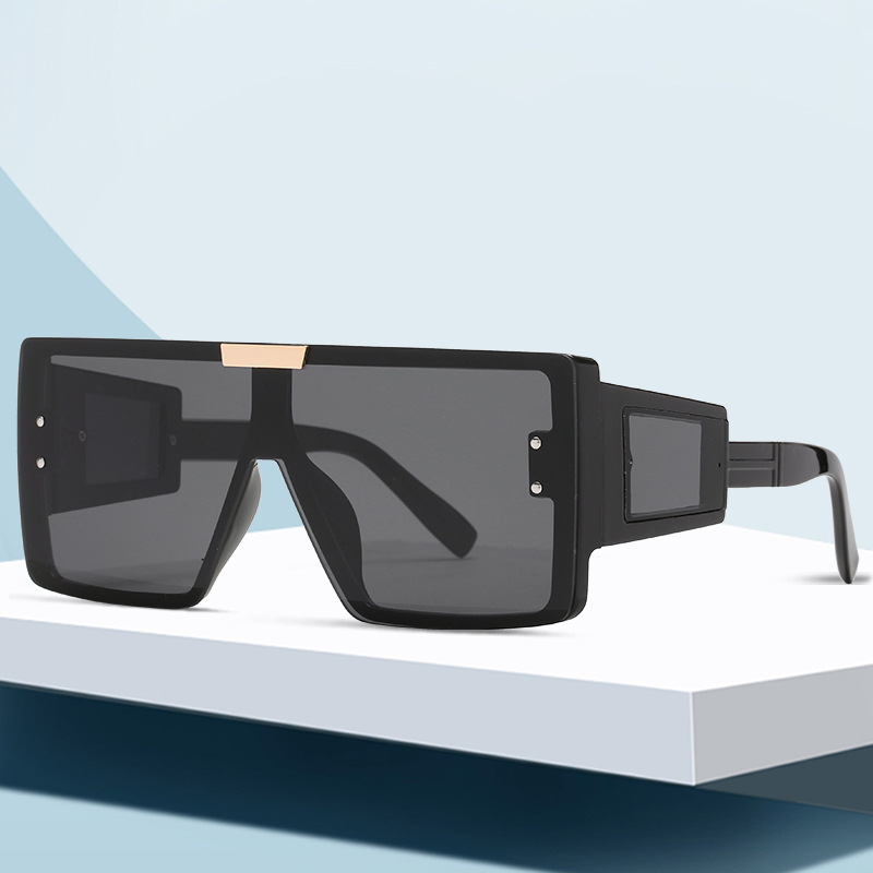 Wholesale Oversize Square Integrated Lens Sunglasses PC Frame For Men Women - Everful