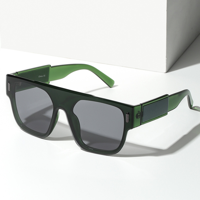 Wholesale Flat Top Square Large Frame Sunglasses UV400 Protection - Everful