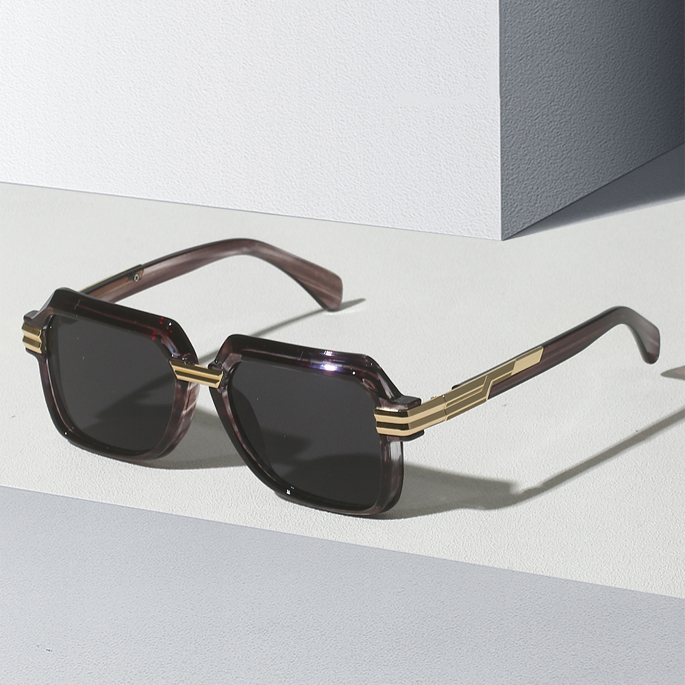 Wholesale Square Large Frame Sunglasses with UV400 Protection PC Lens - Everful