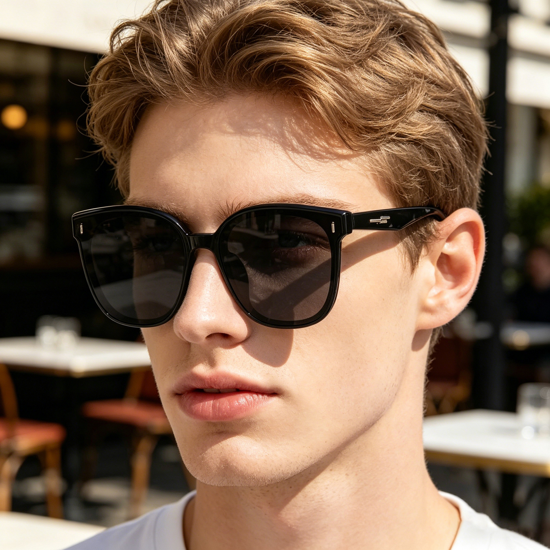 Wholesale Vintage Square Polarized Sunglasses With TR Metal Frame - Everful