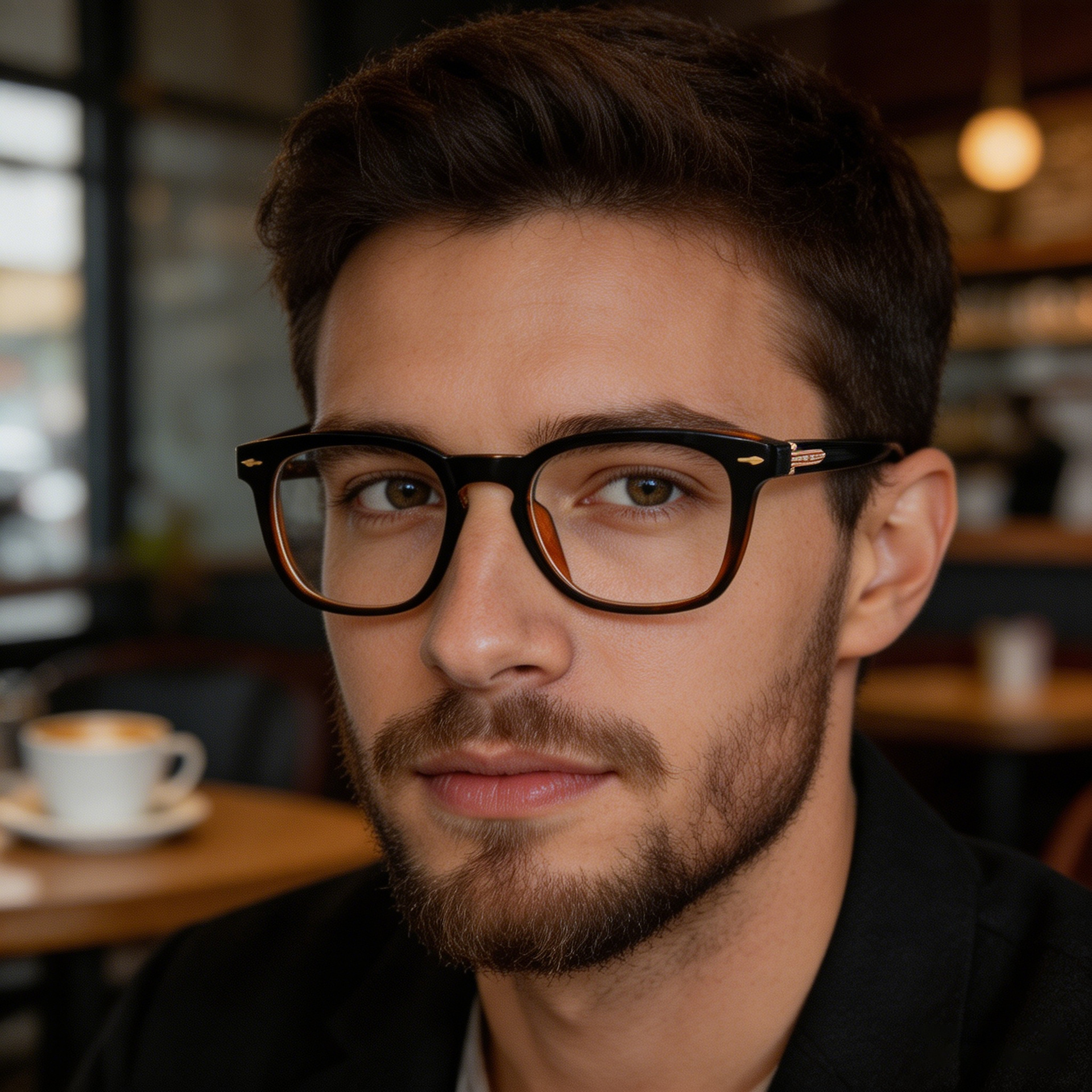 Wholesale Square Retro PC Metal Rivet Optical Glasses Frame - Everful