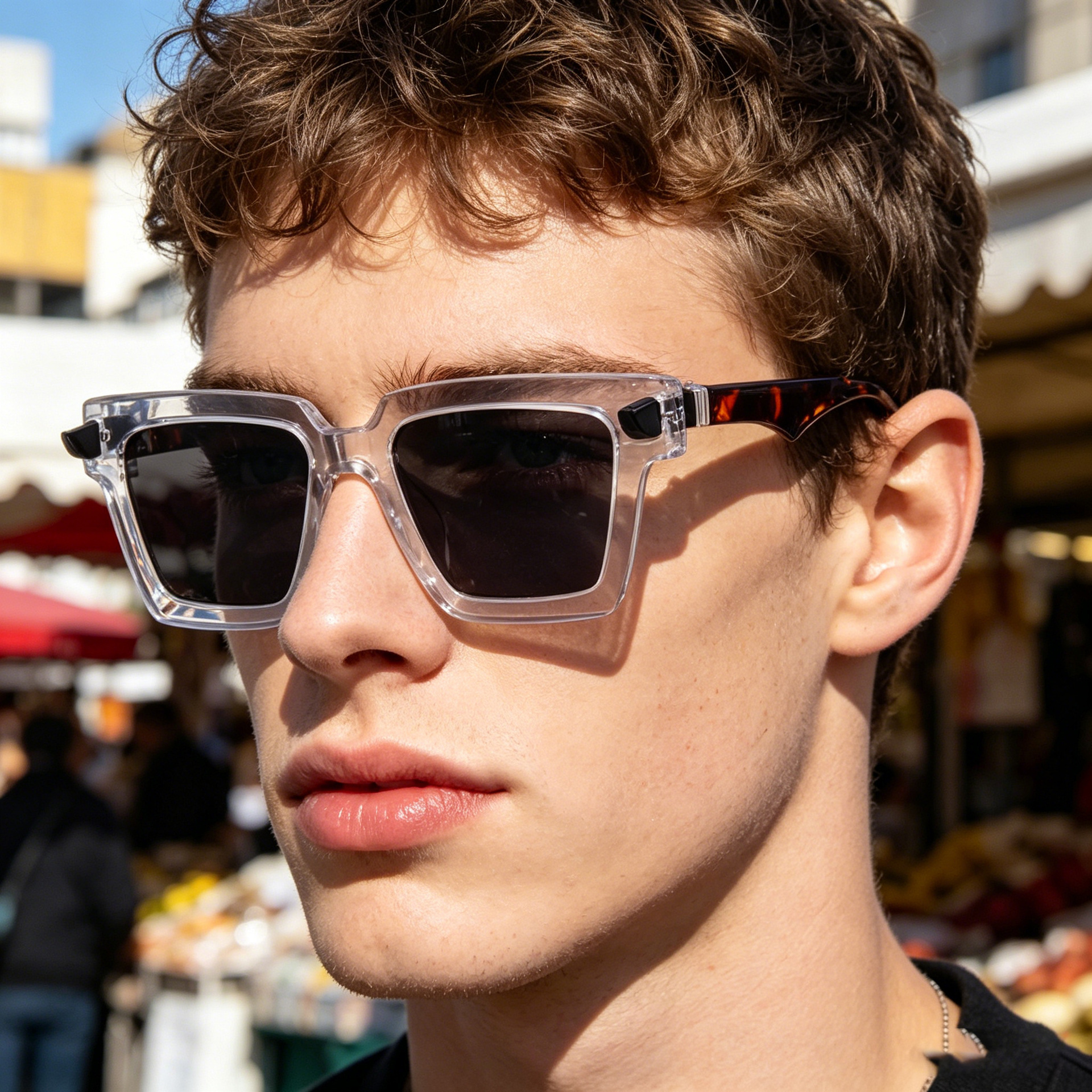 Wholesale Vintage Square Oversized Sunglasses For Men and Women - Everful