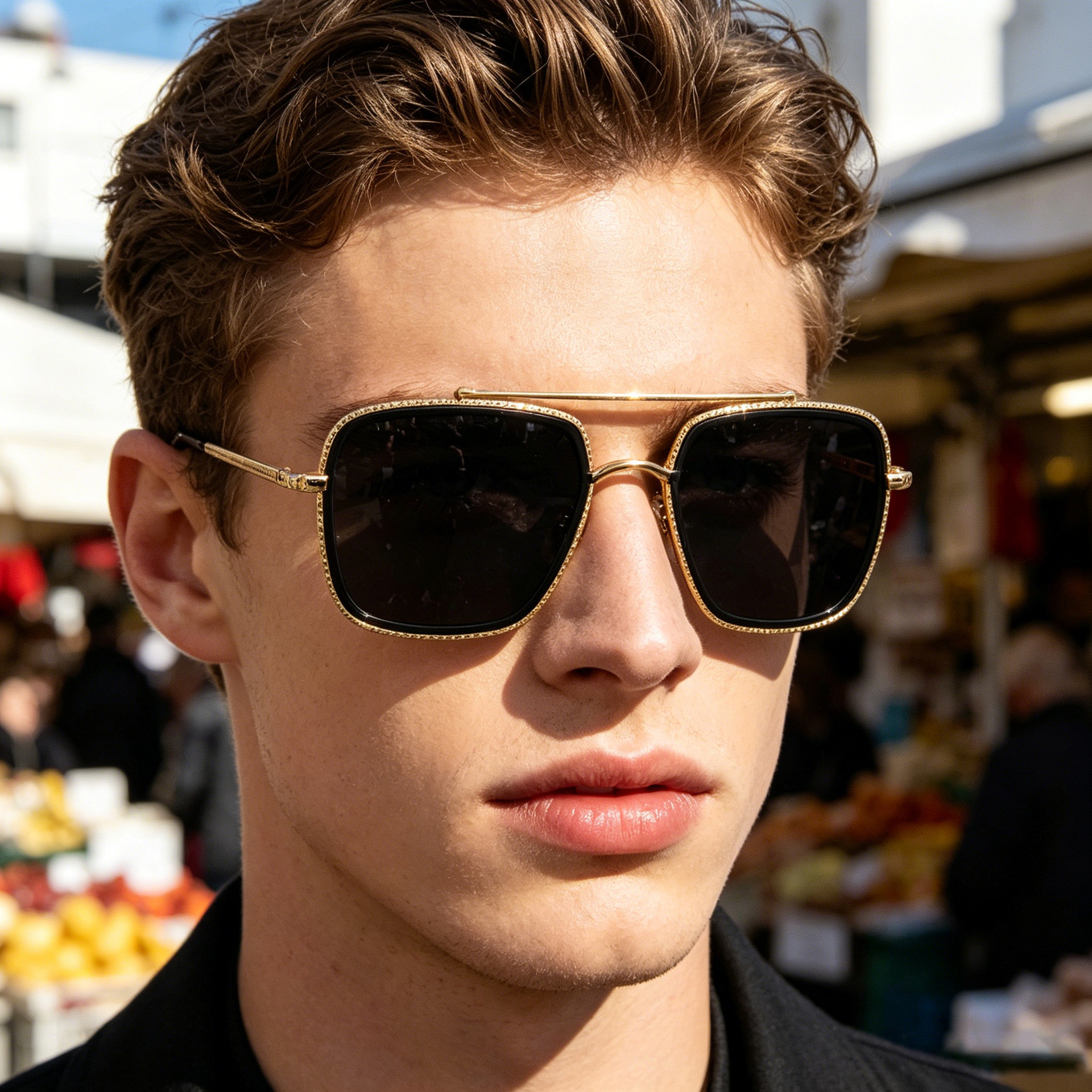 Wholesale Polarized Metal Frame Square Sunglasses For Men And Women - Everful