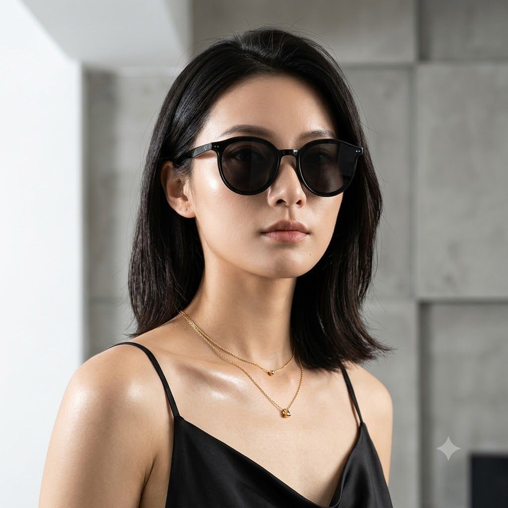 Wholesale Retro Oversized Round Sunglasses With PC Frame For Men Women - Everful
