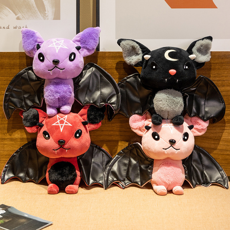 Dark Bat Plush Toy Gothic Stuffed