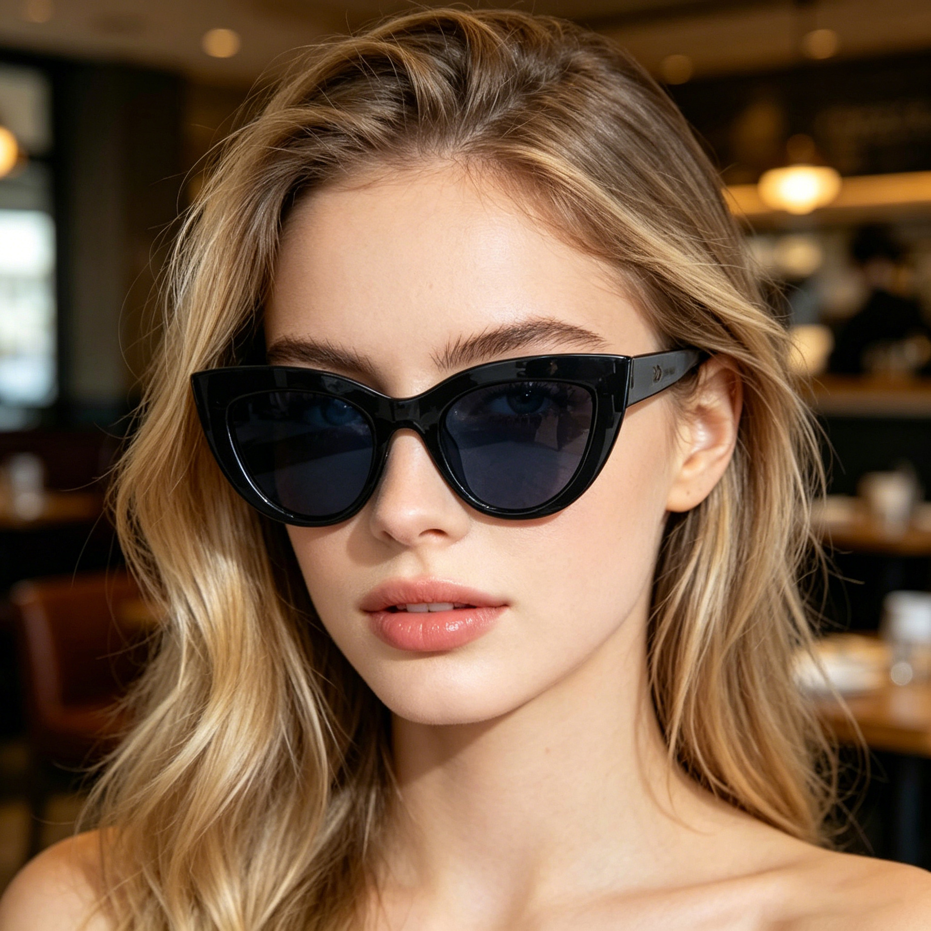 Wholesale Vintage Cat Eye Sunglasses with PC Frame UV400 Protection - Everful