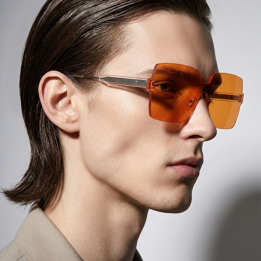 Wholesale Women's Oversized Frameless Square Ocean Lens Sunglasses - Everful