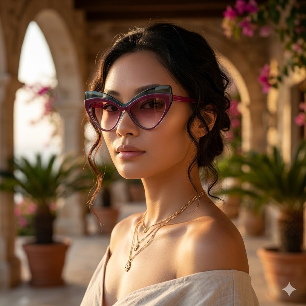 Wholesale Cat Eye Sunglasses with Retro Butterfly Frame For Women - Everful
