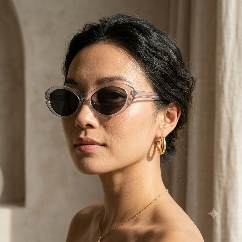 Wholesale Retro Oval Cat Eye Sunglasses with UV400 Protection - Everful