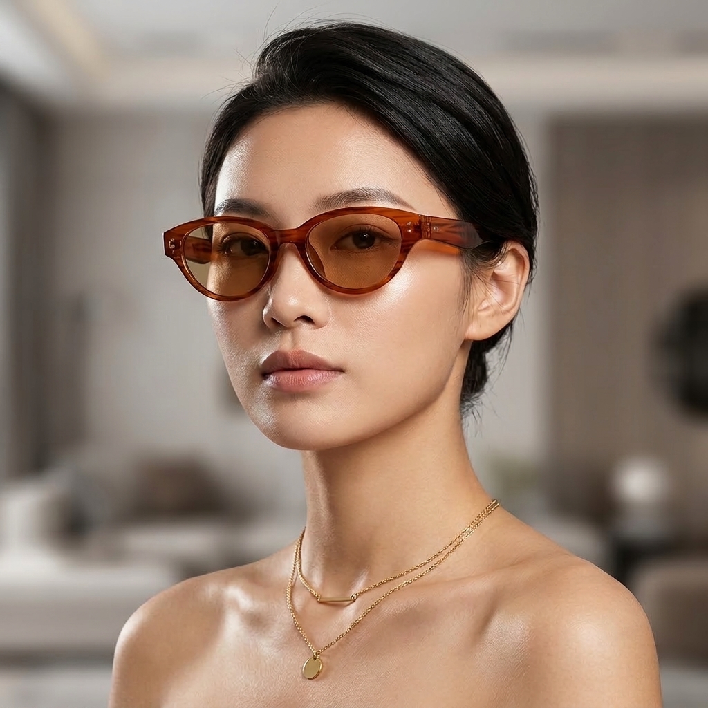 Wholesale Vintage Cat Eye Sunglasses with UV400 Protection PC Frame - Everful