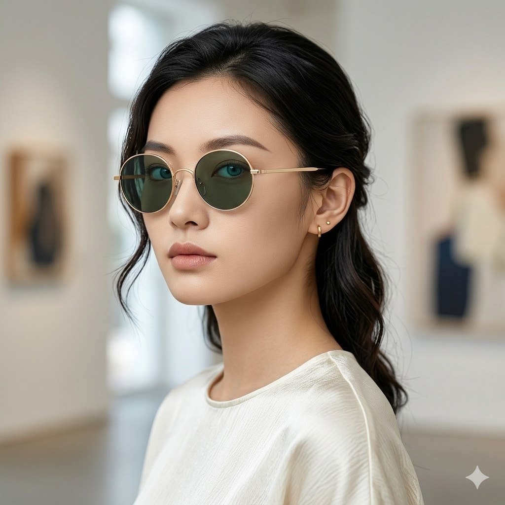 Wholesale Retro Round Sunglasses Metal Frame UV Protection Unisex - Everful