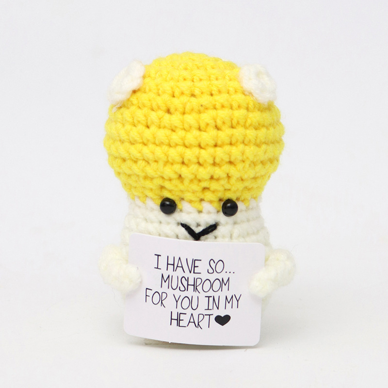 Yellow Mushroom with White Dots