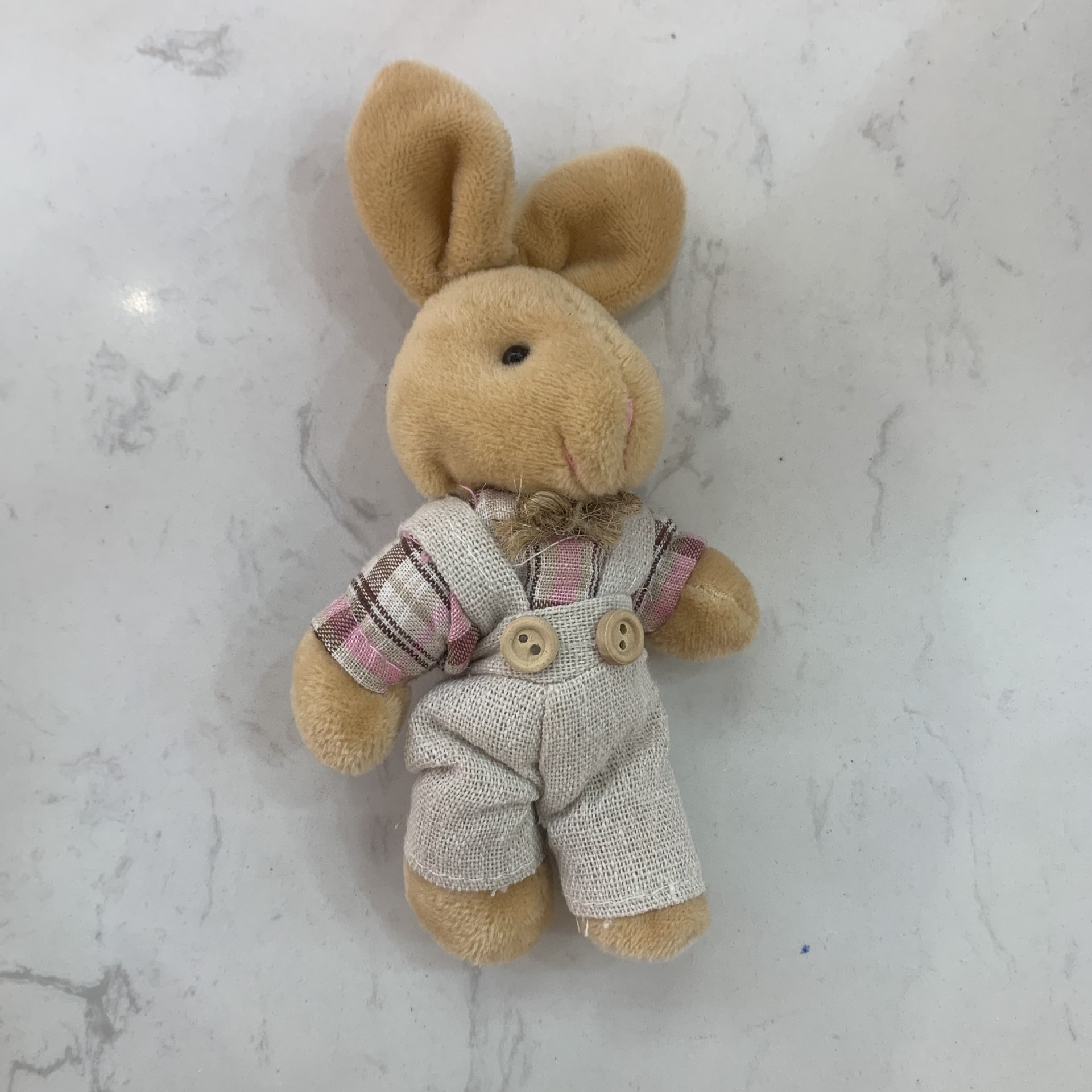 Pink Plaid Linen Rabbit Male Style