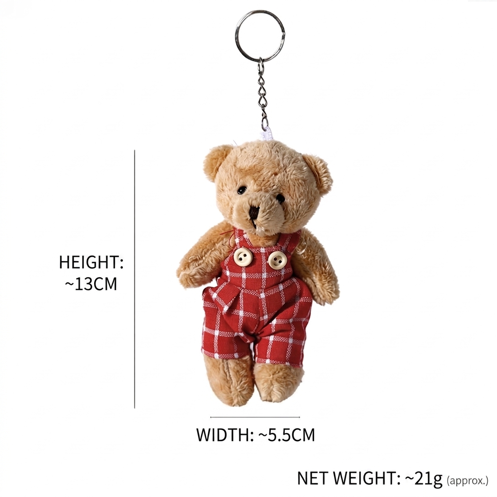 Red Plaid Male Bear Style