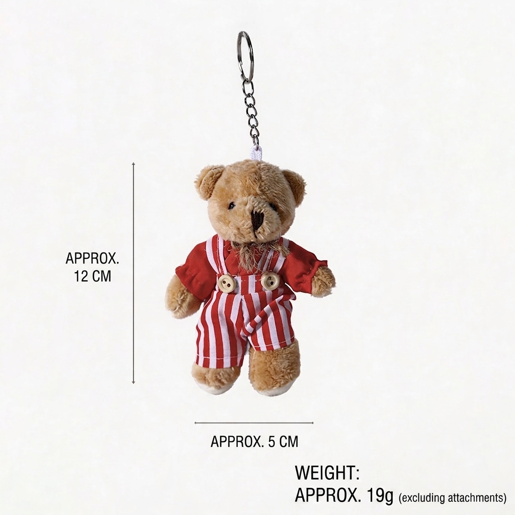 Red And White Stripe Male Bear Style
