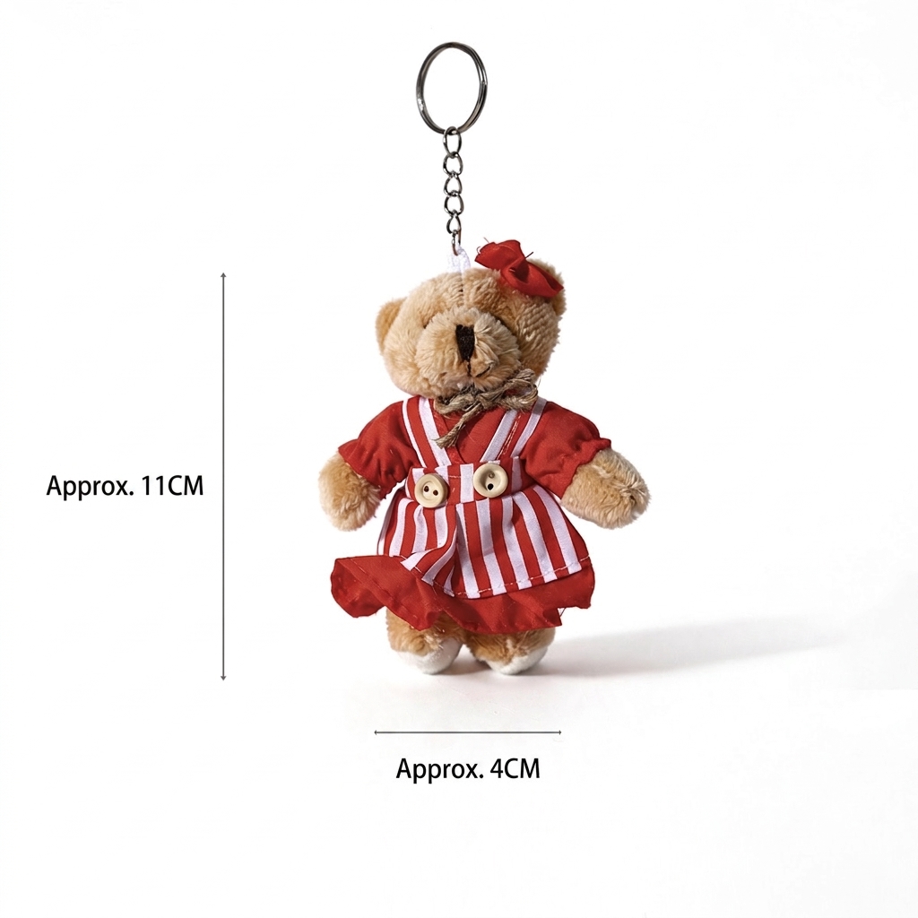 Red And White Stripe Female Bear Style