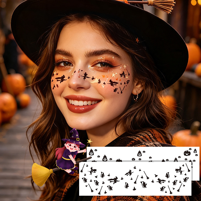 Wholesale Halloween Cartoon Waterproof Temporary Tattoo Stickers - Everful