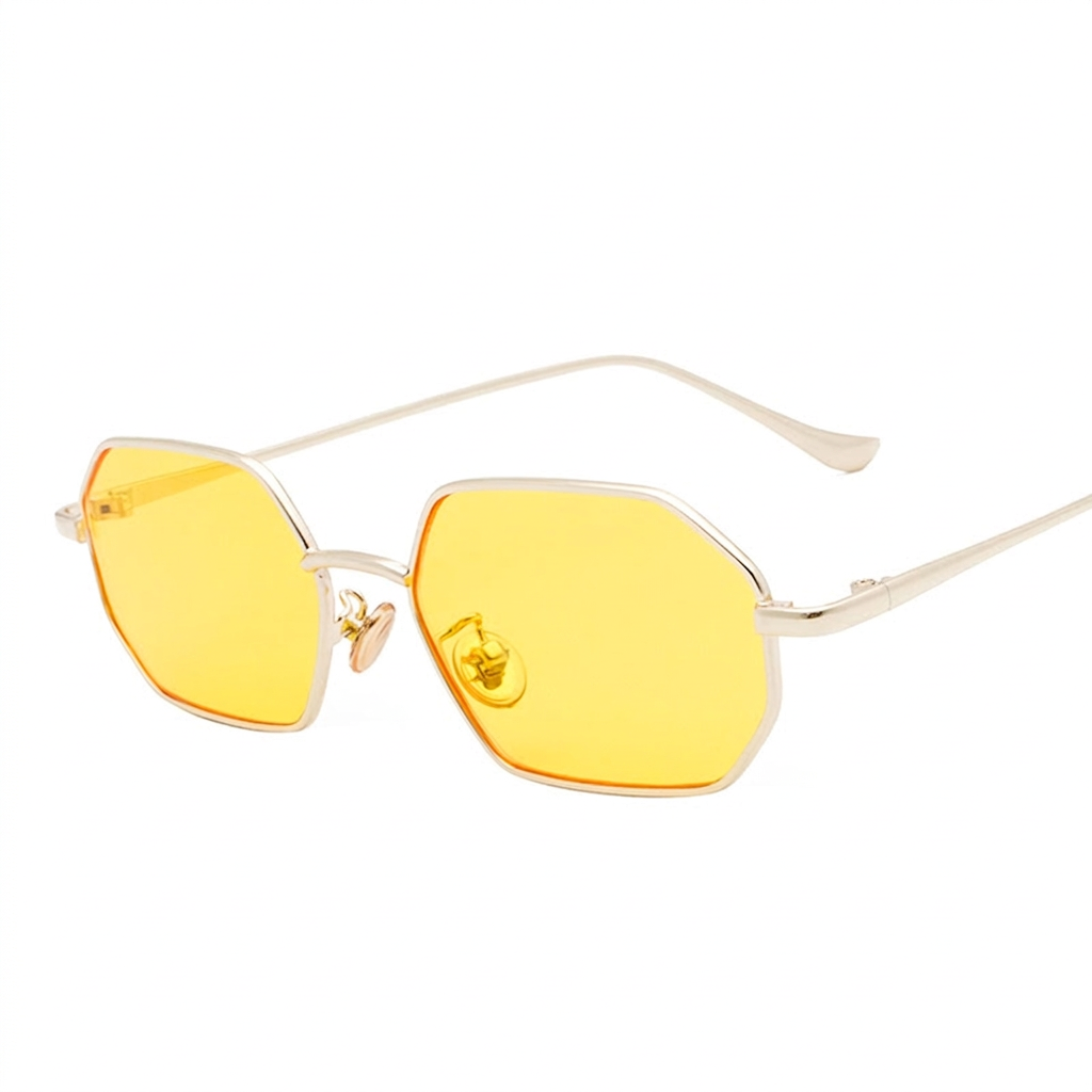 Wholesale Retro Octagonal Metal Sunglasses UV400 Protection For Women Men - Everful