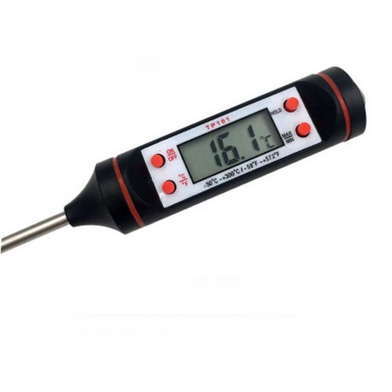 Professional Digital Meat Thermometer Instant Read Food Temperature Probe with 304 Stainless Steel for Kitchen BBQ Grill Cooking Water Milk Oil
