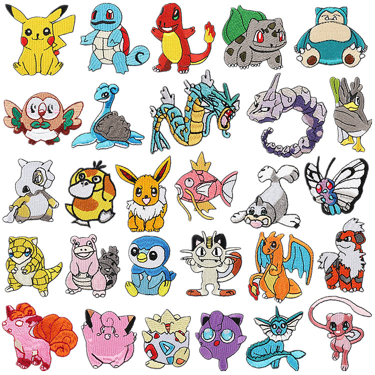 Cartoon Animal Embroidery Patches Polyester Iron On Sew On Appliques For Clothes Backpack Bags DIY Decoration Repair Accessories