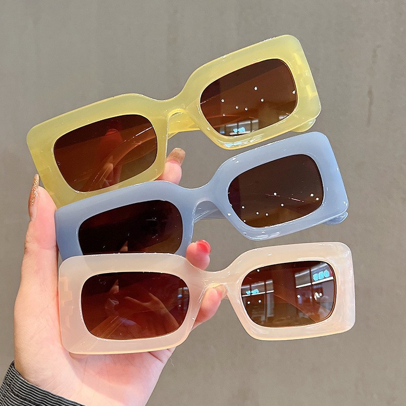 Wholesale Retro Square Sunglasses PC Frame UV400 Fashion Y2K Eyewear - Everful