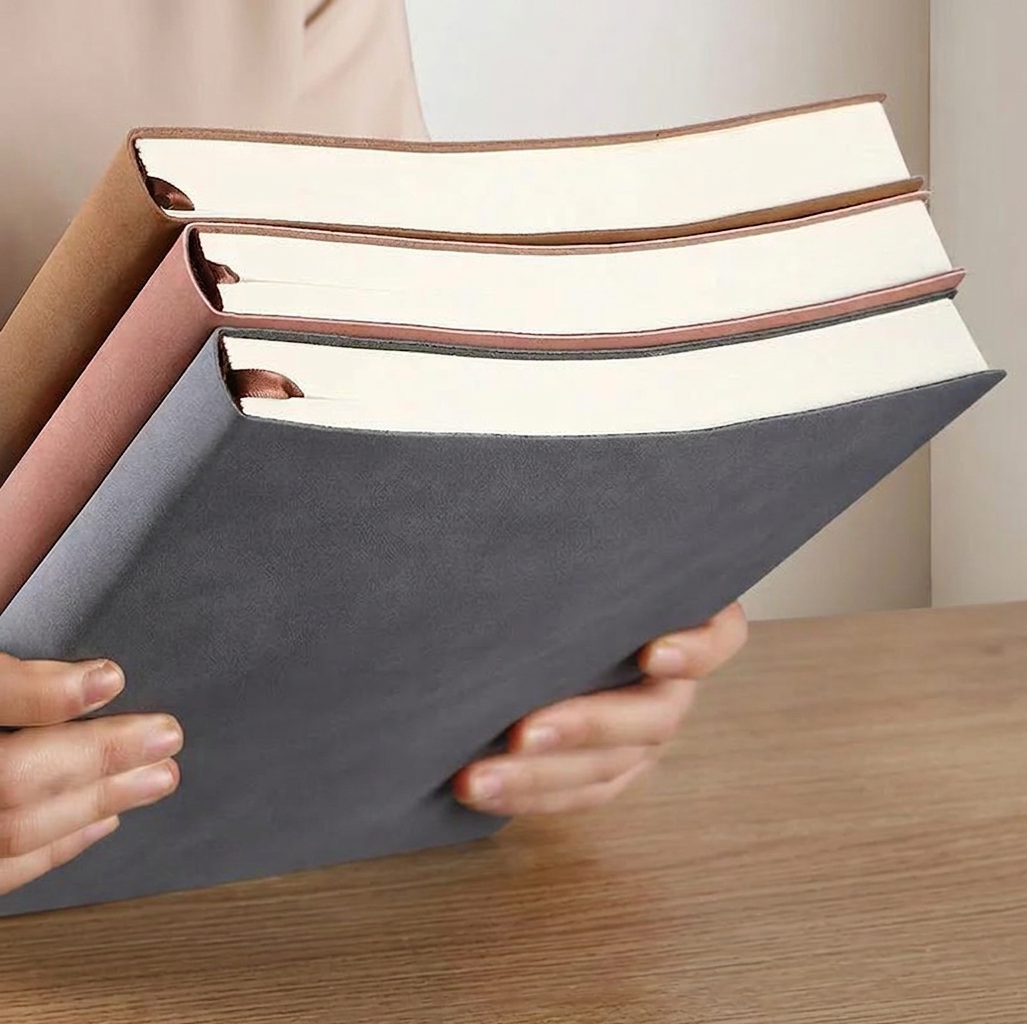 Wholesale Business Notebook with Soft PU Leather Cover and Thick Paper ...
