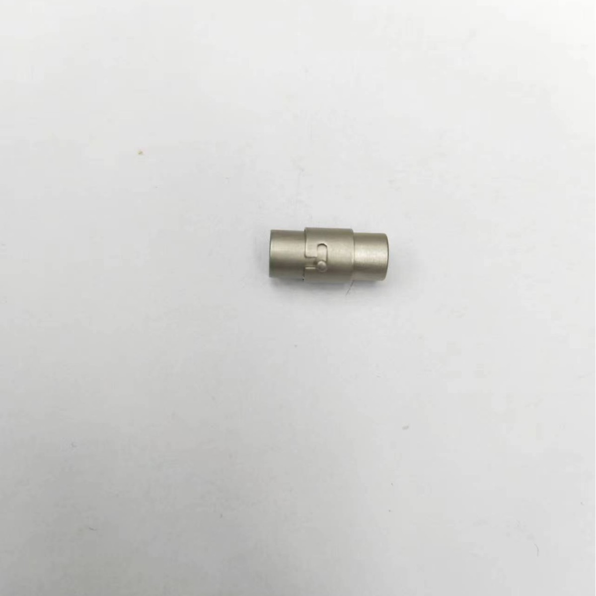 Matte Silver Copper Magnetic Jewelry Clasps Double Insurance Cylindrical Buckle For DIY Necklace Bracelet Leather Cord Making Findings