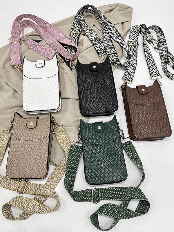 Women'S Small Pu Leather Solid Color Vintage Style Flip Cover Crossbody Bag