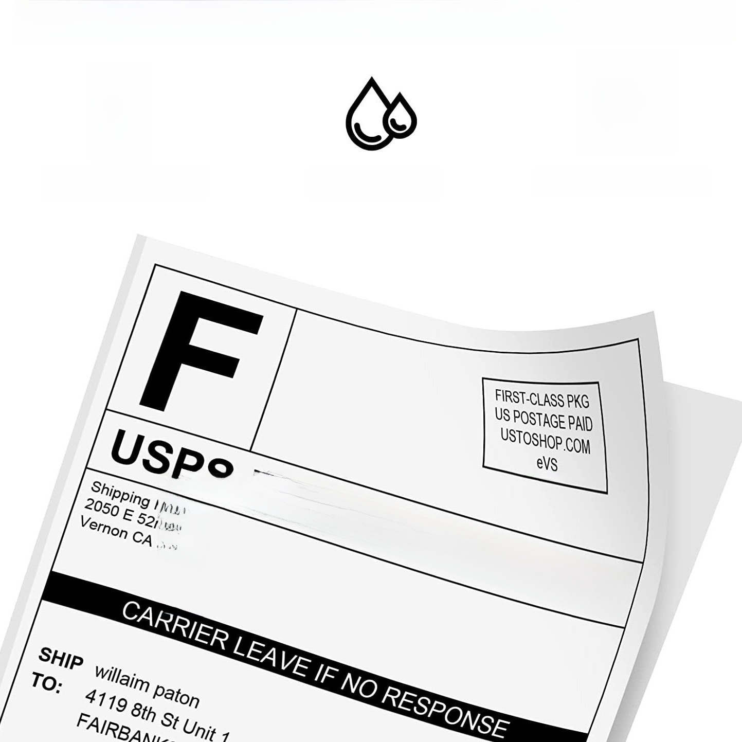 Waterproof Thermal Shipping Labels Adhesive Logistics Mailing Stickers For Printer Office Home Warehouse Storage Multi-size BPA Free Thermal Label Paper