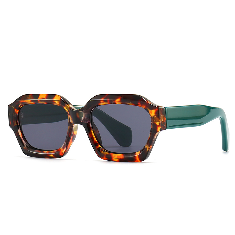 Wholesale Vintage Irregular Polygon Chunky Frame Sunglasses - Everful