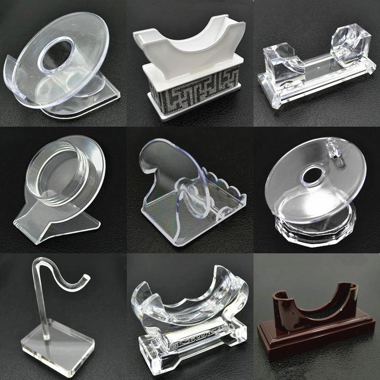 Acrylic Jewelry Display Stand Transparent Bracelet Watch Holder Clear Plastic Showcase Rack For Bangle Wristband Counter Store Organizer