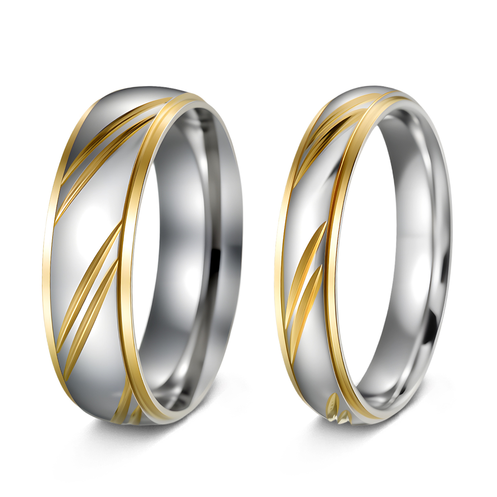 Fashion Waves 201 Stainless Steel Other Gold Plated
