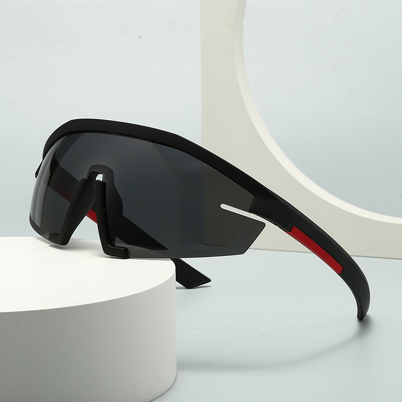 Wholesale Oversized Sport Sunglasses UV400 Monolens Wrap Around Eyewear - Everful