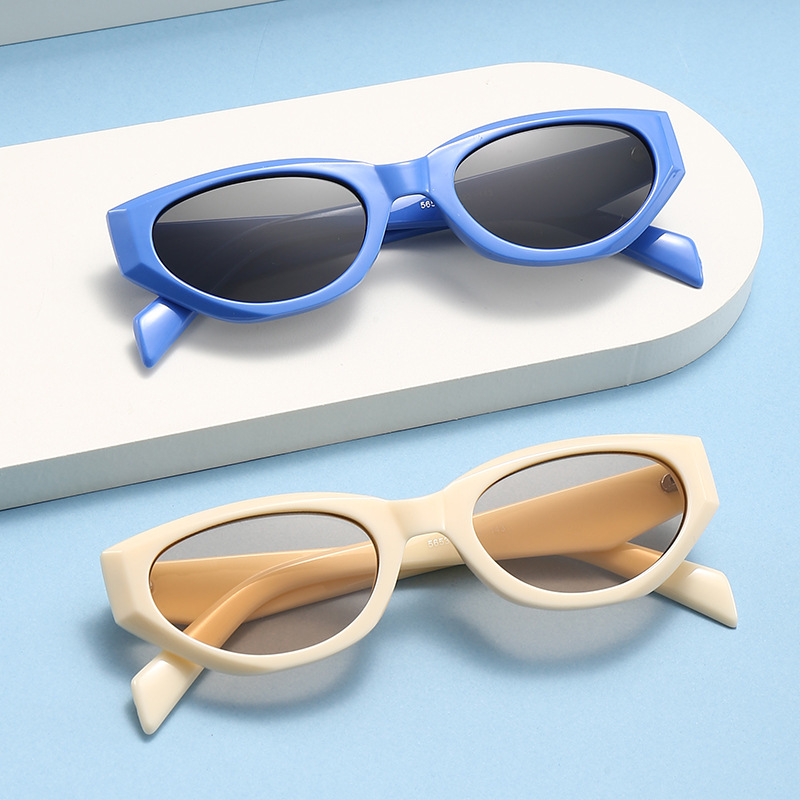 Wholesale Retro Cat Eye Sunglasses Fashion Geometric Thick Frame For Women - Everful