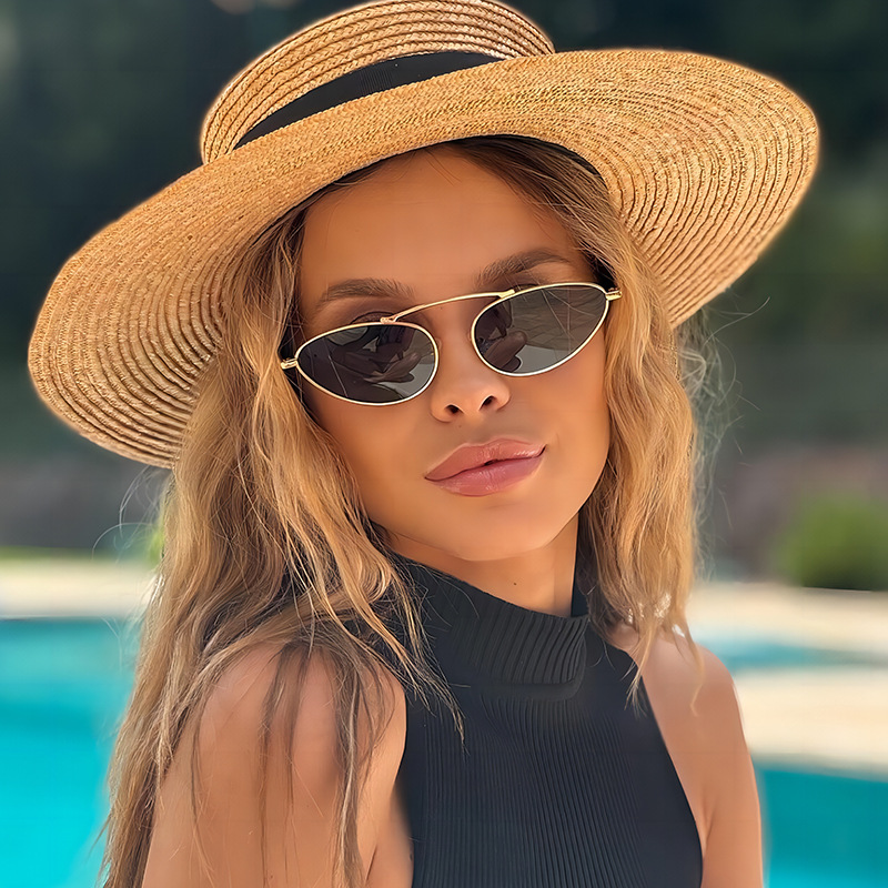 Wholesale Fashion Cat Eye Sunglasses with Metal Frame UV Protection - Everful