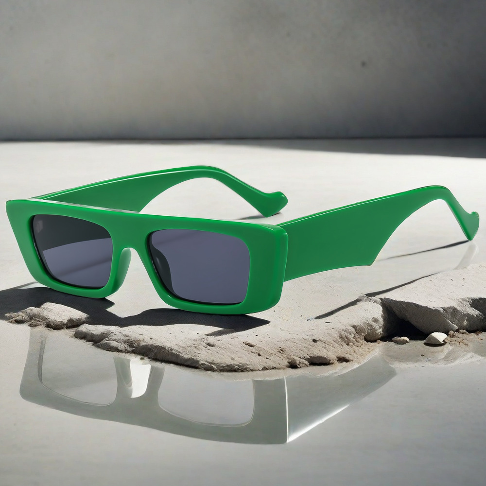 Wholesale Rectangular Sunglasses UV400 Protection Square Frame Eyewear - Everful