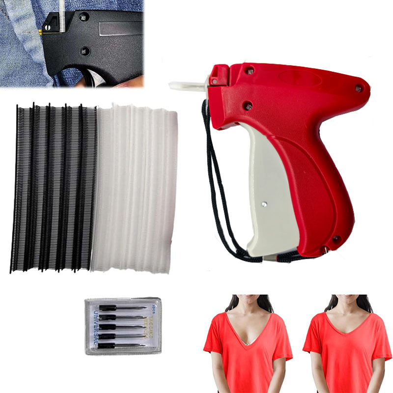 Quick Clothing Fixer Micro Stitch Sewing Gun Fast Stitching Tool For Clothes Repair ABS Manual Tagging Gun With Steel Needles And Plastic Fasteners Handheld Apparel Repair Kit For Home Use