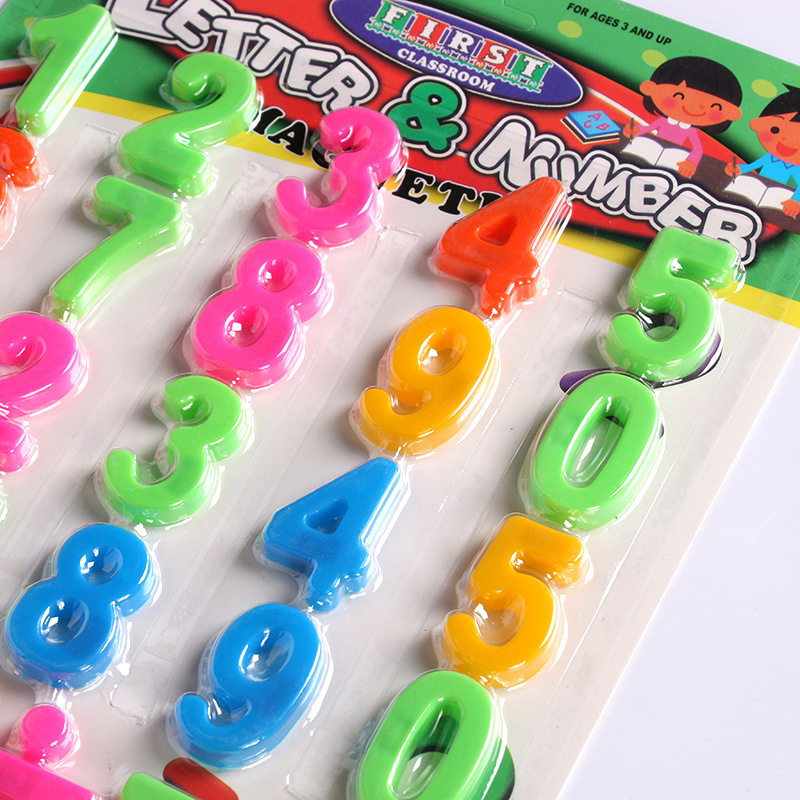 Multicolor Magnetic Numbers And Mathematical Symbols Set Plastic Educational Learning Kit For Fridge Kids Toddlers Classroom