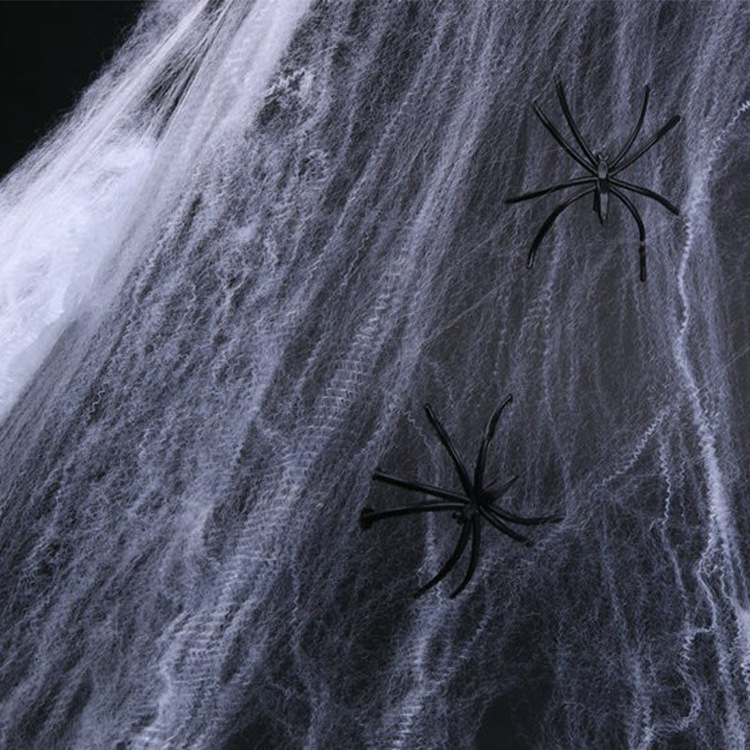 Halloween Decoration Props Spider Web Spider Cotton Haunted House Bar Scene Layout Decoration Supplies Spider Silk
