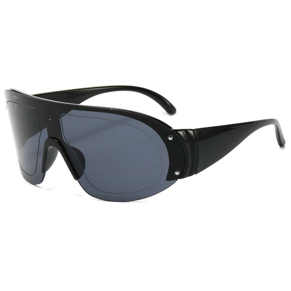 Wholesale Oversized Shield Sunglasses UV400 Protection PC Frame For Cycling - Everful