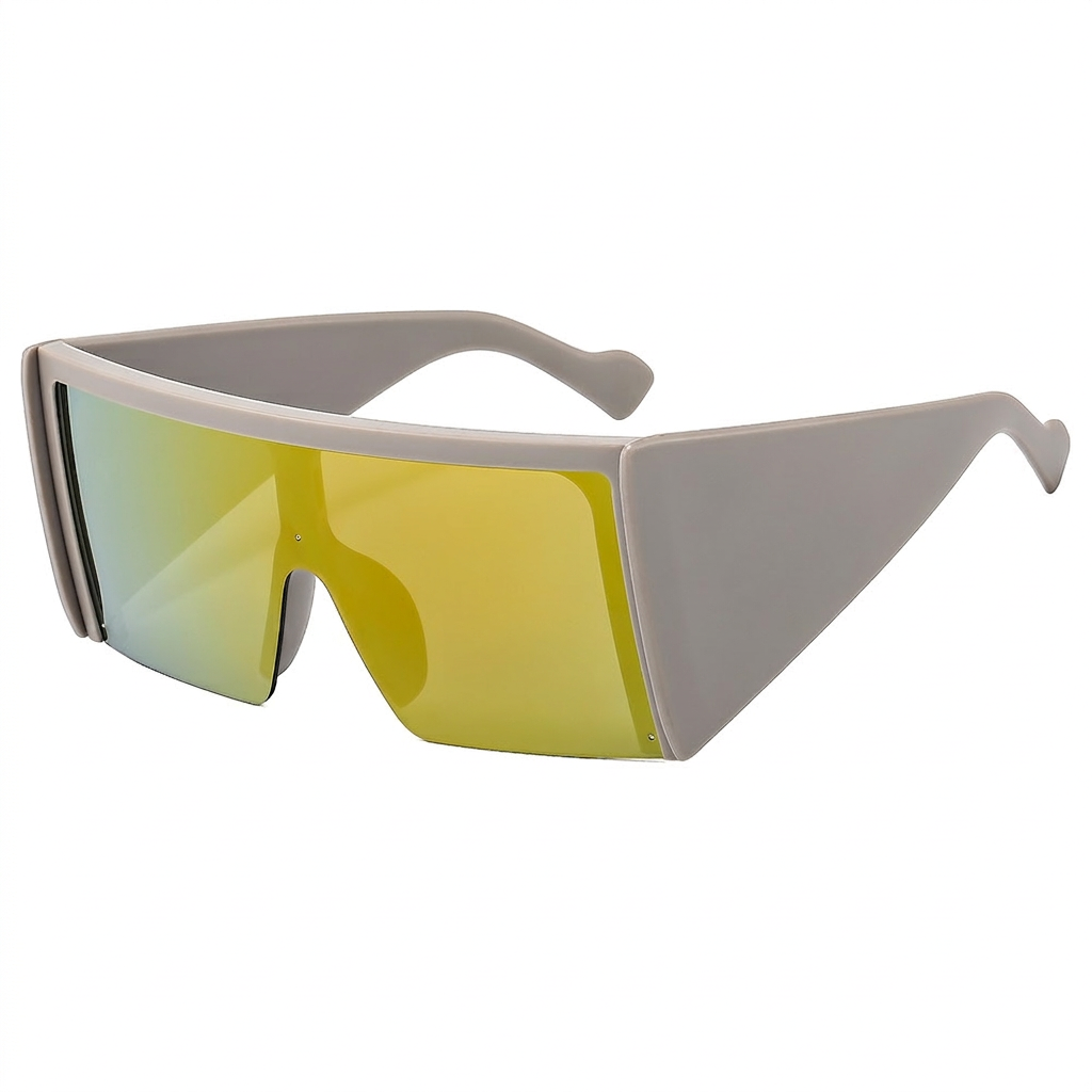 Wholesale Oversized Square Shield Sunglasses With Integrated Large Frame - Everful