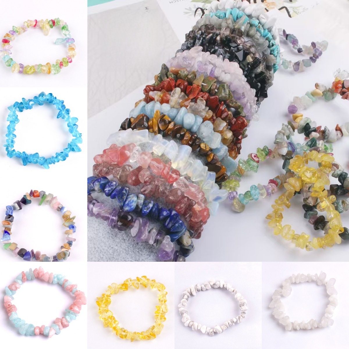 Bracciale da donna in pietra occhio di gatto alla moda, stile nazionale, braccialetto di perline di Buddha, gioielli in cristallo – acquista a prezzi convenienti sul marketplace