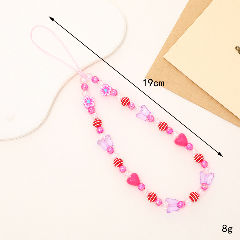 Pink Flower Crystal Butterfly (K3725)