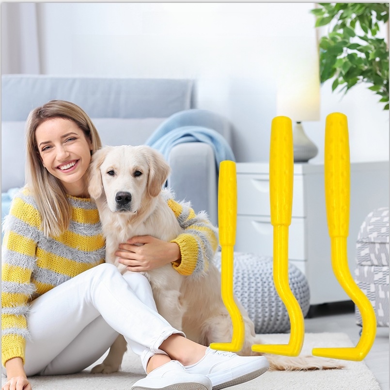 3pcs Pet Tick Remover Tool Set Professional ABS Plastic Flea Extractor Hooks For Dogs And Cats Safe Grooming Tools In Three Sizes