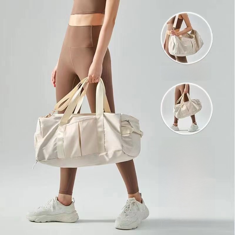 Large Capacity Oxford Cloth Sport Gym Bag With Independent Shoe Compartment Dry Wet Separation Travel Duffle For Yoga Workout